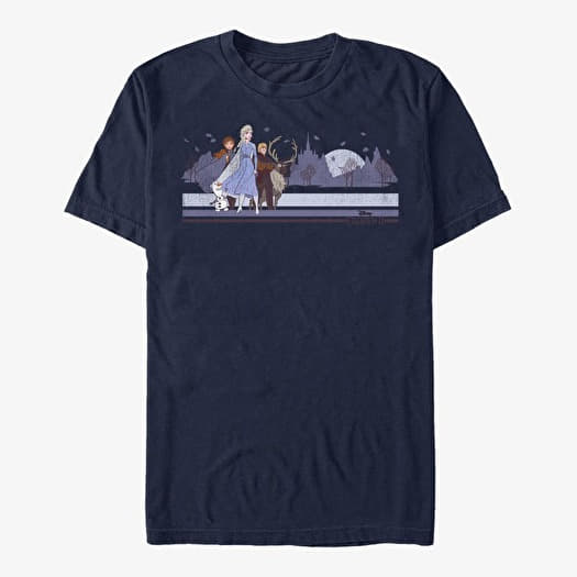 T-shirt Merch Disney Frozen 2 - F2 Group Unisex T-Shirt Navy Blue