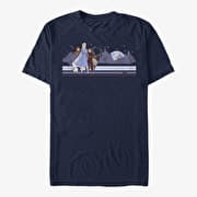 Merch Disney Frozen 2 - F2 Group Unisex T-Shirt Navy Blue