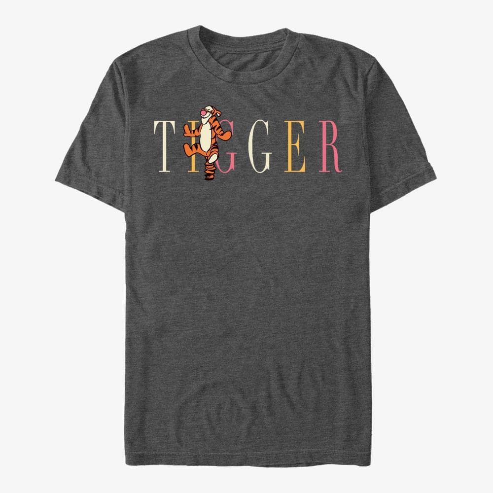 T-shirts Merch Disney Winnie the Pooh - Tigger Fashion Unisex T-Shirt Dark Heather Grey