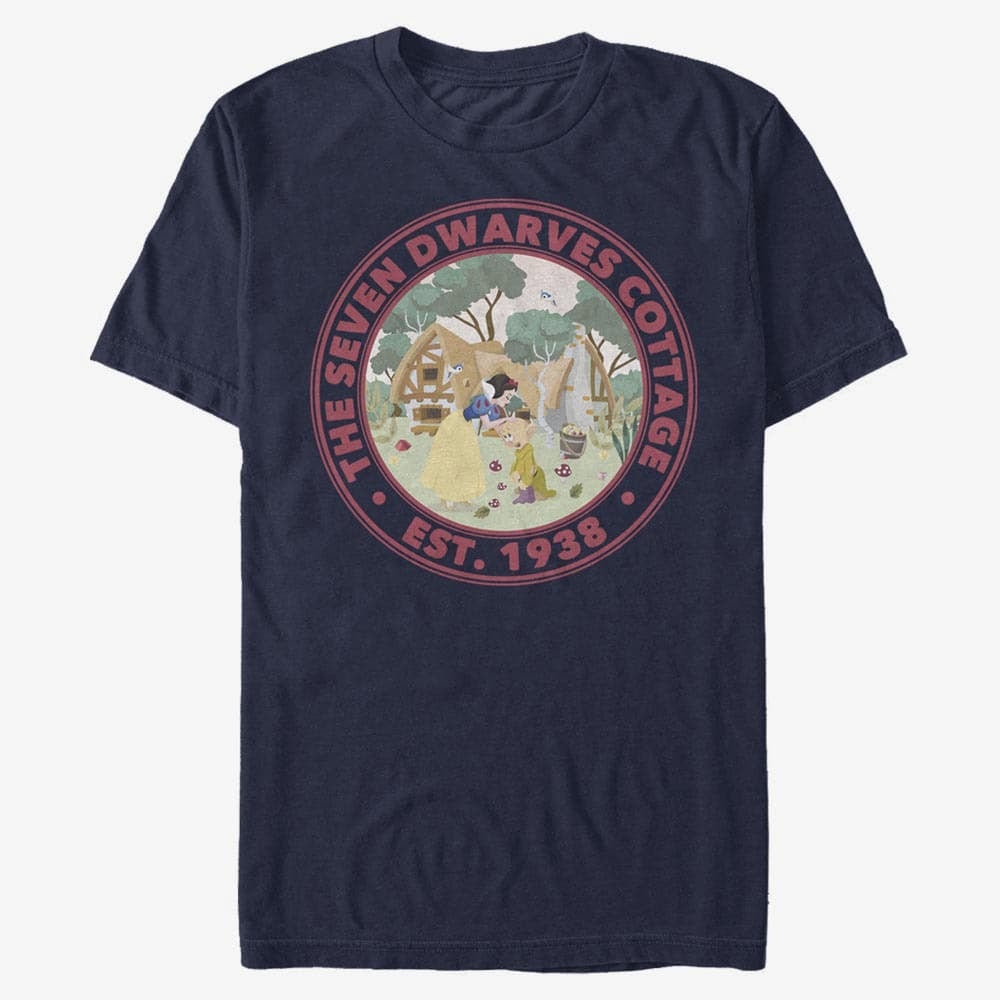 Футболки Merch Disney Snow White - SW Sticker Unisex T-Shirt Navy Blue