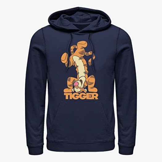 Sweatshirt Merch Disney Winnie the Pooh - Tigger Bounce Unisex Hoodie Navy Blue