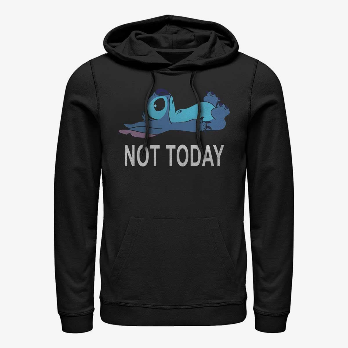 Sweatshirts Merch Disney Lilo & Stitch - Not Today Unisex Hoodie Black