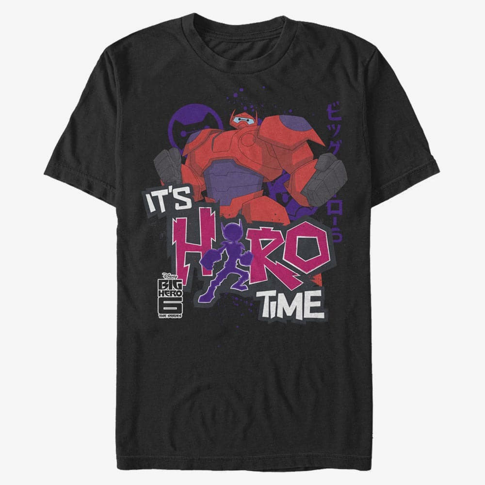 T-shirts Merch Disney Big Hero 6 Series - Hero Time Baymax Unisex T-Shirt Black