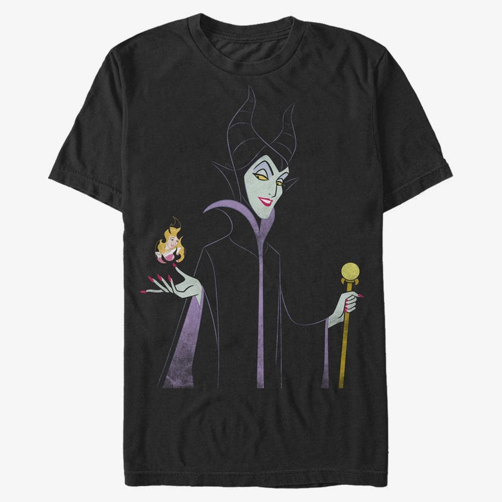 T-Shirts Merch Disney Sleeping Beauty - Minimal Maleficent Unisex T-Shirt Black