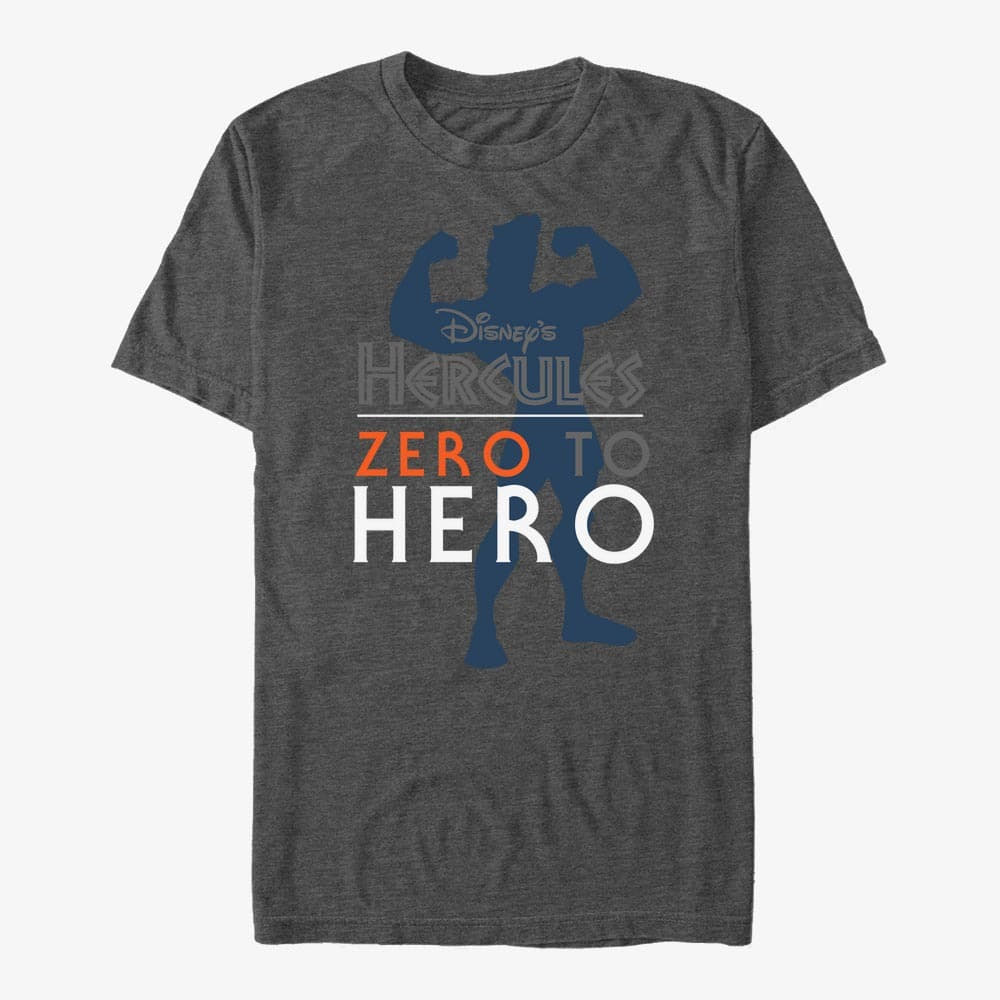 T-shirts Merch Disney Hercules - Zero to Hero Unisex T-Shirt Dark Heather Grey