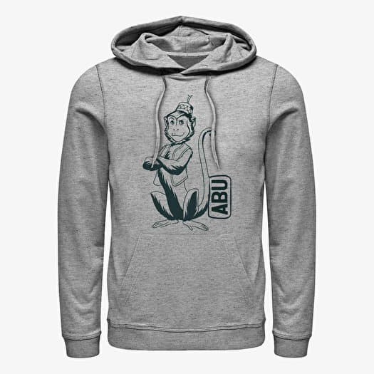 Sweatshirt Merch Disney Aladdin: Live Action - Abu Side Kick Pocket Unisex Hoodie Heather Grey