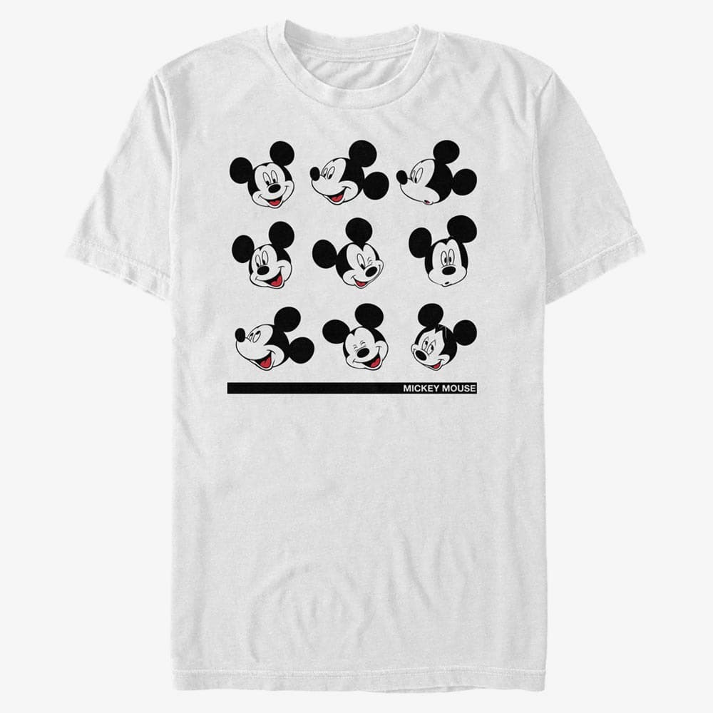 Camisetas Merch Disney Classic Mickey - Mickey Expressions Unisex T-Shirt White