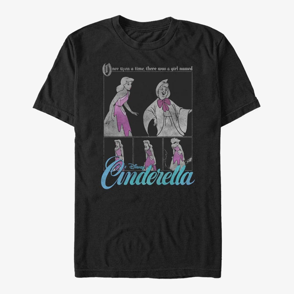 majice kratkih rukava Merch Disney Cinderella - Grunge Cinderelli Unisex T-Shirt Black