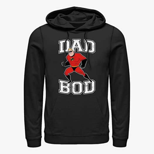 Sweatshirt Merch Disney Incredibles - Dad Bod Unisex Hoodie Black