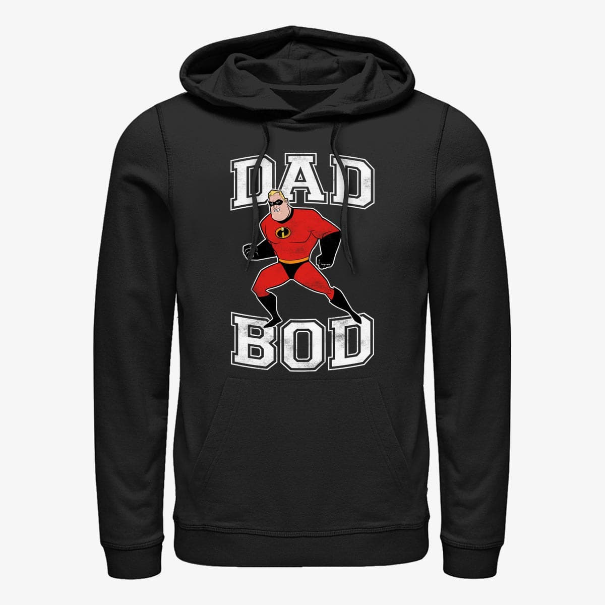 Bluzy Merch Disney Incredibles - Dad Bod Unisex Hoodie Black