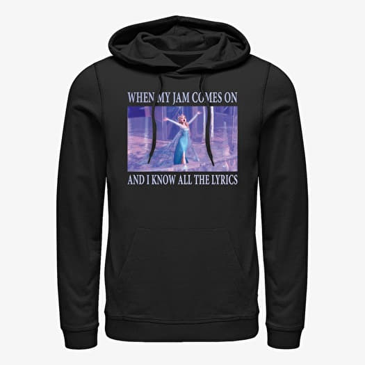 Majica Merch Disney Frozen - Elsa Meme Unisex Hoodie Black