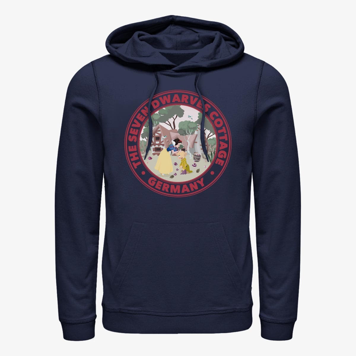 Sweatshirts Merch Disney Snow White - SW Sticker Unisex Hoodie Navy Blue