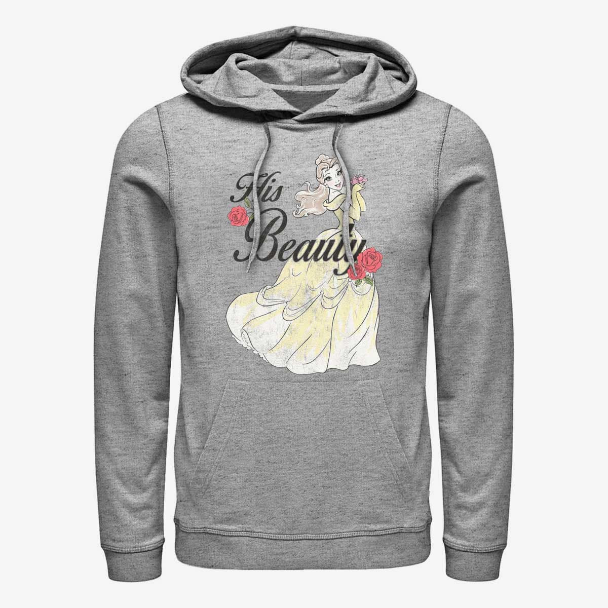 Kapuutsikud ja kampsunid Merch Disney Beauty & The Beast - His Beauty Unisex Hoodie Heather Grey