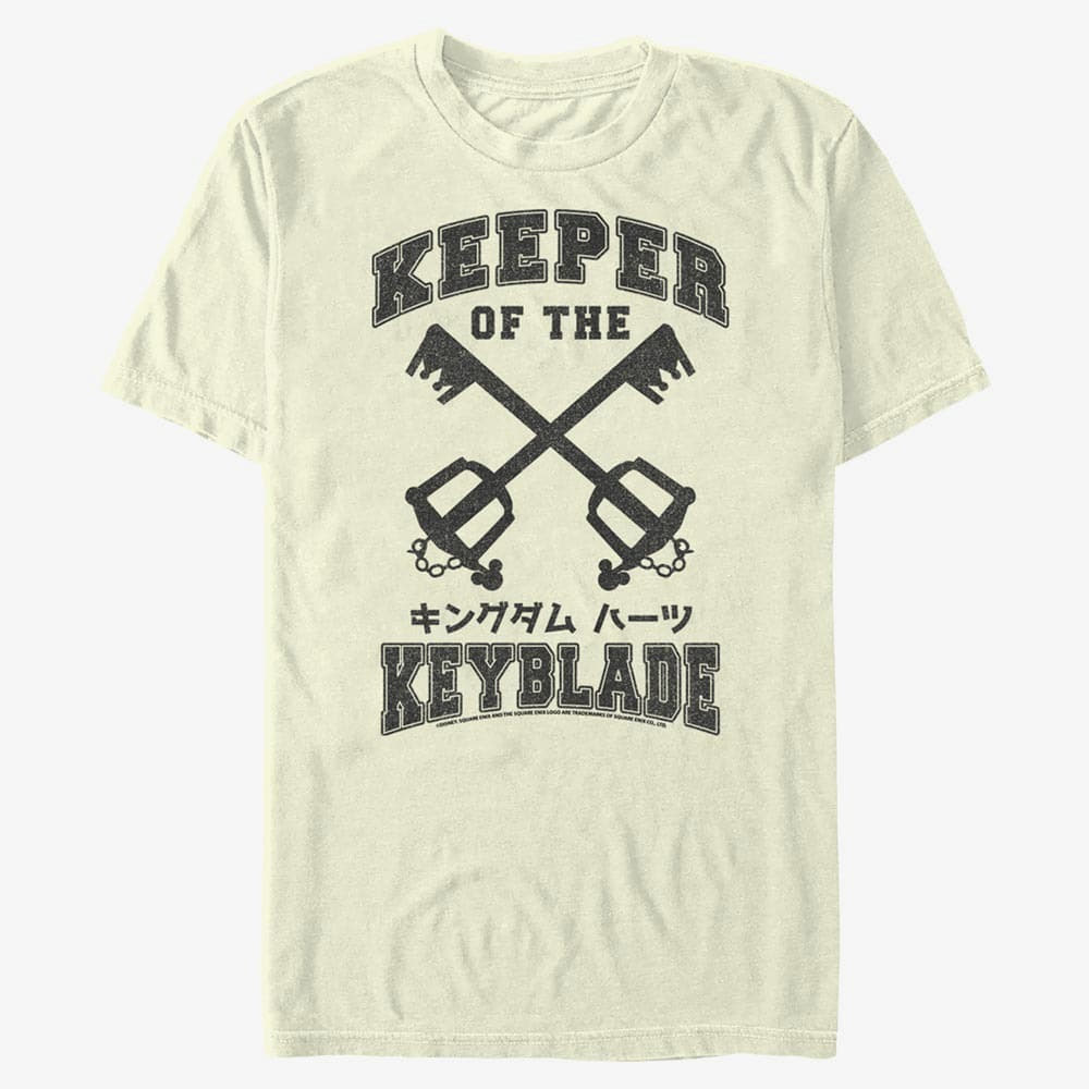 Pólók Merch Disney Kingdom Hearts - Keyblade Keeper Unisex T-Shirt Natural