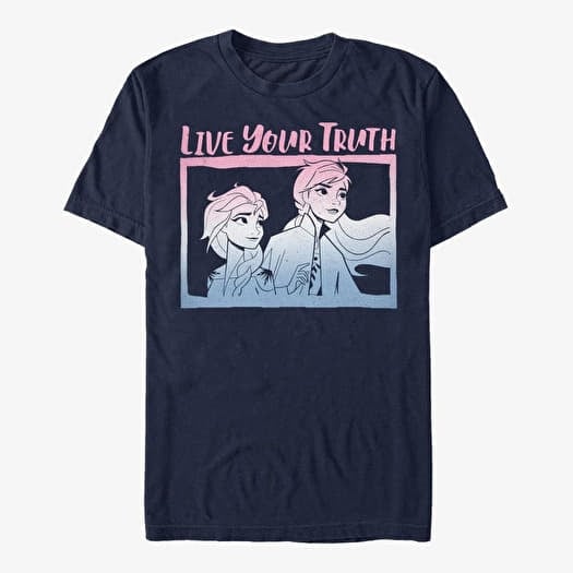 T-shirt Merch Disney Frozen 2 - LIVE YOUR TRUTH Unisex T-Shirt Navy Blue