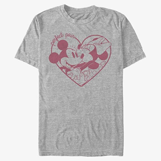 T-shirt Merch Disney Classic Mickey - Perfect Pair Unisex T-Shirt Heather Grey