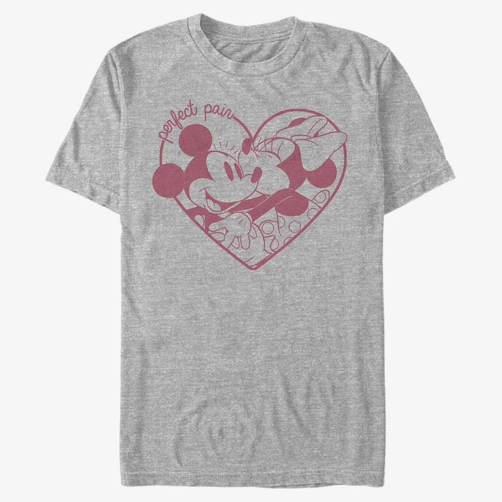 T-shirts Merch Disney Classic Mickey - Perfect Pair Unisex T-Shirt Heather Grey