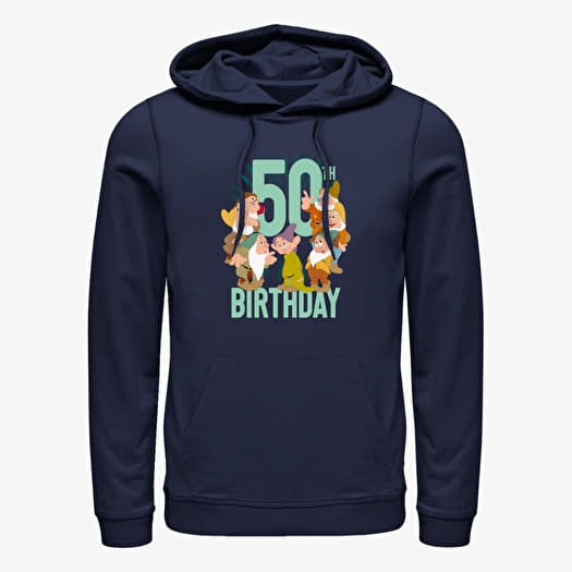 Sweatshirt Merch Disney Snow White - Dwarves Fifty Bday Unisex Hoodie Navy Blue