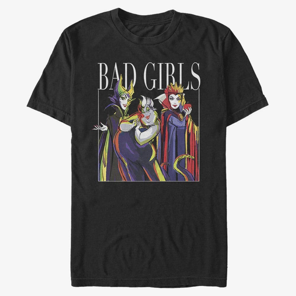 T-shirts Merch Disney Villains - Bad Girls Pose Unisex T-Shirt Black