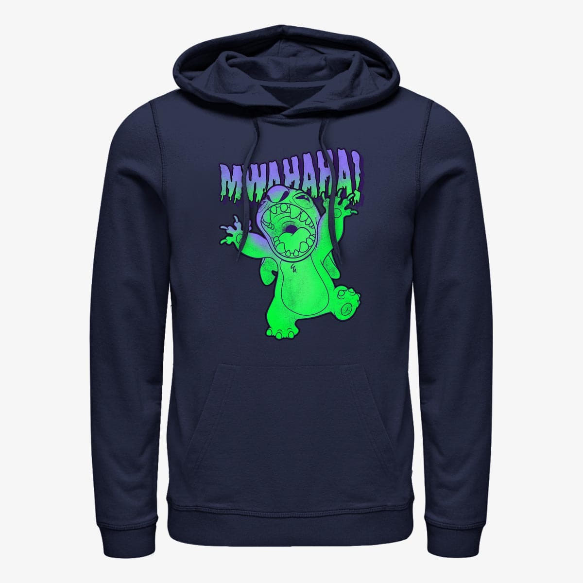 Толстовки та реглани Merch Disney Lilo & Stitch - Mwahaha Unisex Hoodie Navy Blue