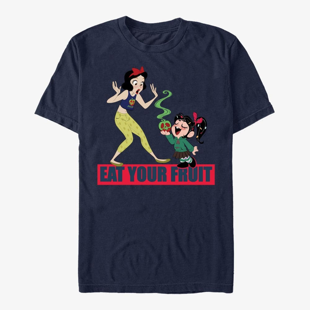 T shirts Merch Disney Wreck It Ralph 2 Apple a Day Unisex T Shirt Navy Blue Queens