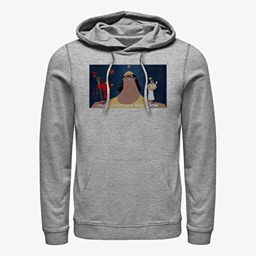 Sweatshirt Merch Disney Emperor's New Groove - So Confused Unisex Hoodie Heather Grey