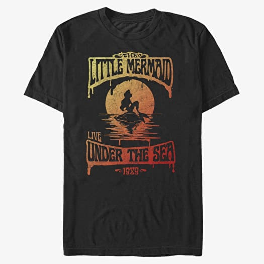 T-shirt Merch Disney The Little Mermaid - Ariel Hombre Unisex T-Shirt Black