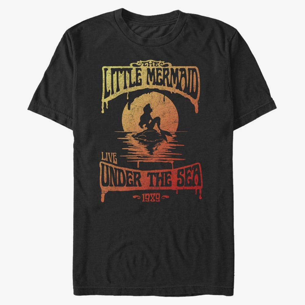 T-shirts Merch Disney The Little Mermaid - Ariel Hombre Unisex T-Shirt Black