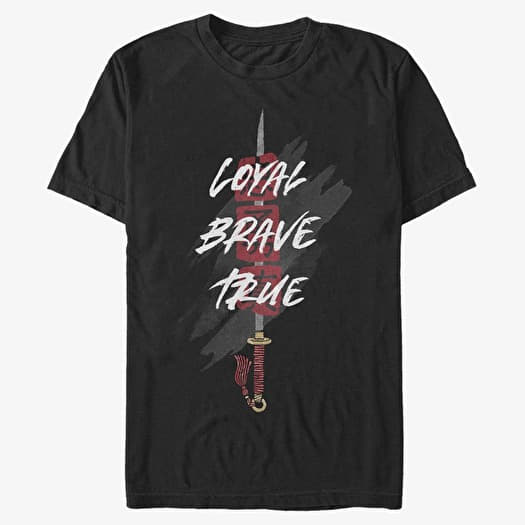Tričko Merch Disney Mulan: Live Action - Sword Insignia Unisex T-Shirt Black