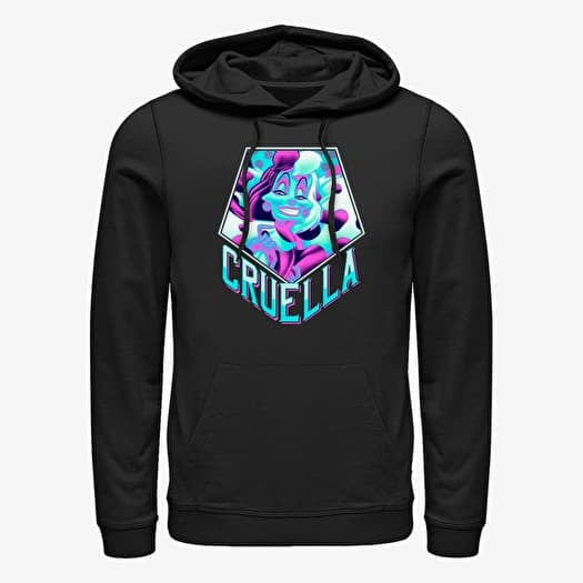 Sweatshirt Merch Disney 101 Dalmatians - Cruella Pentaneon Unisex Hoodie Black