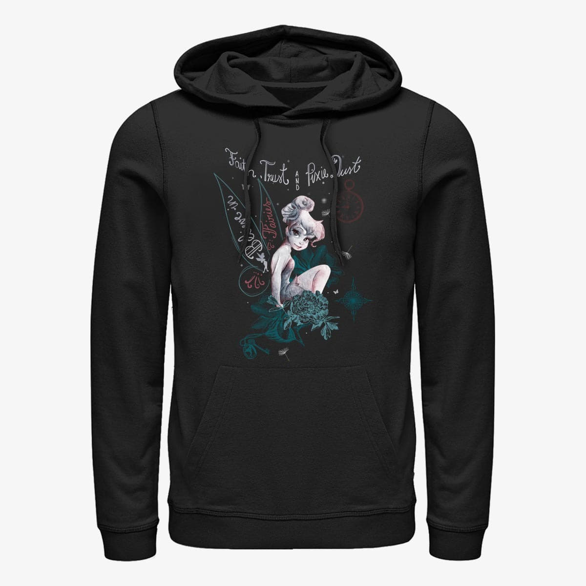 Hoodies and sweatshirts  Merch Disney Peter Pan - Tink in Fairy Land Unisex Hoodie Black