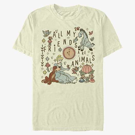 T-krekls Merch Disney Cinderella - All My Friends Are Animals Redux Unisex T-Shirt Natural