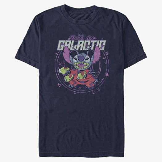 Tričko Merch Disney Lilo & Stitch - Spaced Dads Unisex T-Shirt Navy Blue