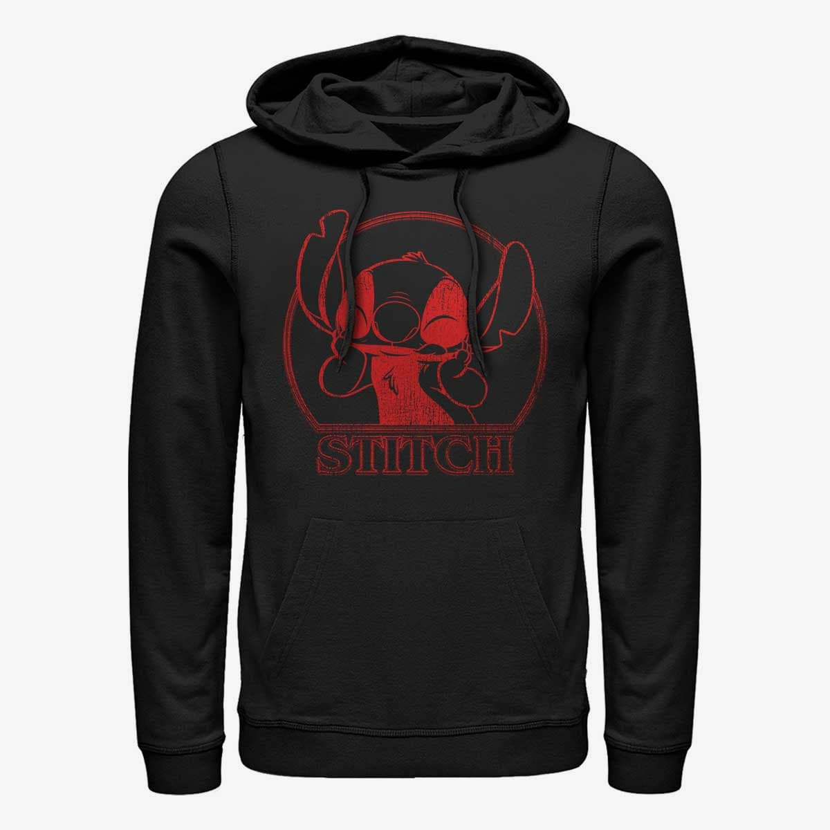 Kapuutsikud ja kampsunid Merch Disney Lilo & Stitch - Stranger Stitch Unisex Hoodie Black
