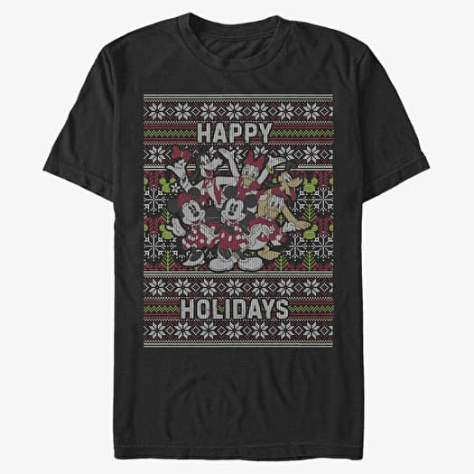 T-shirt Merch Disney Mickey Classic - Mickey Six Sweater Unisex T-Shirt Black