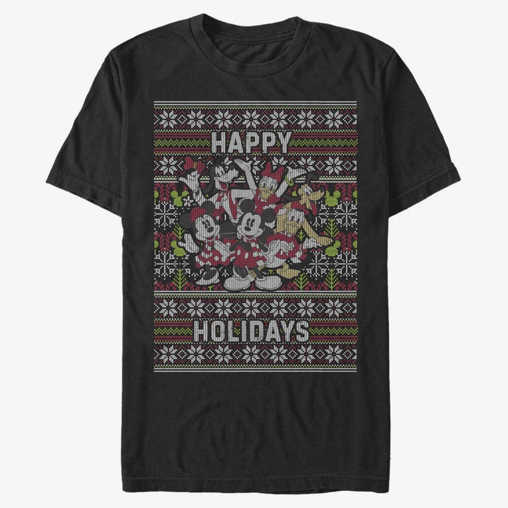 Trička Merch Disney Mickey Classic - Mickey Six Sweater Unisex T-Shirt Black
