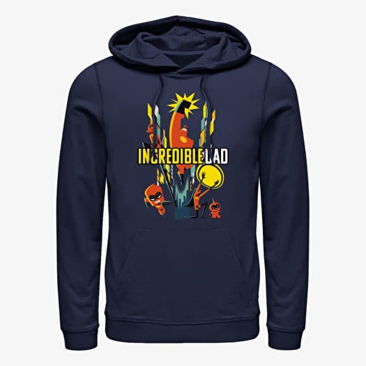 Pulóver Merch Disney Incredibles 2 - Dad Family Unisex Hoodie Navy Blue