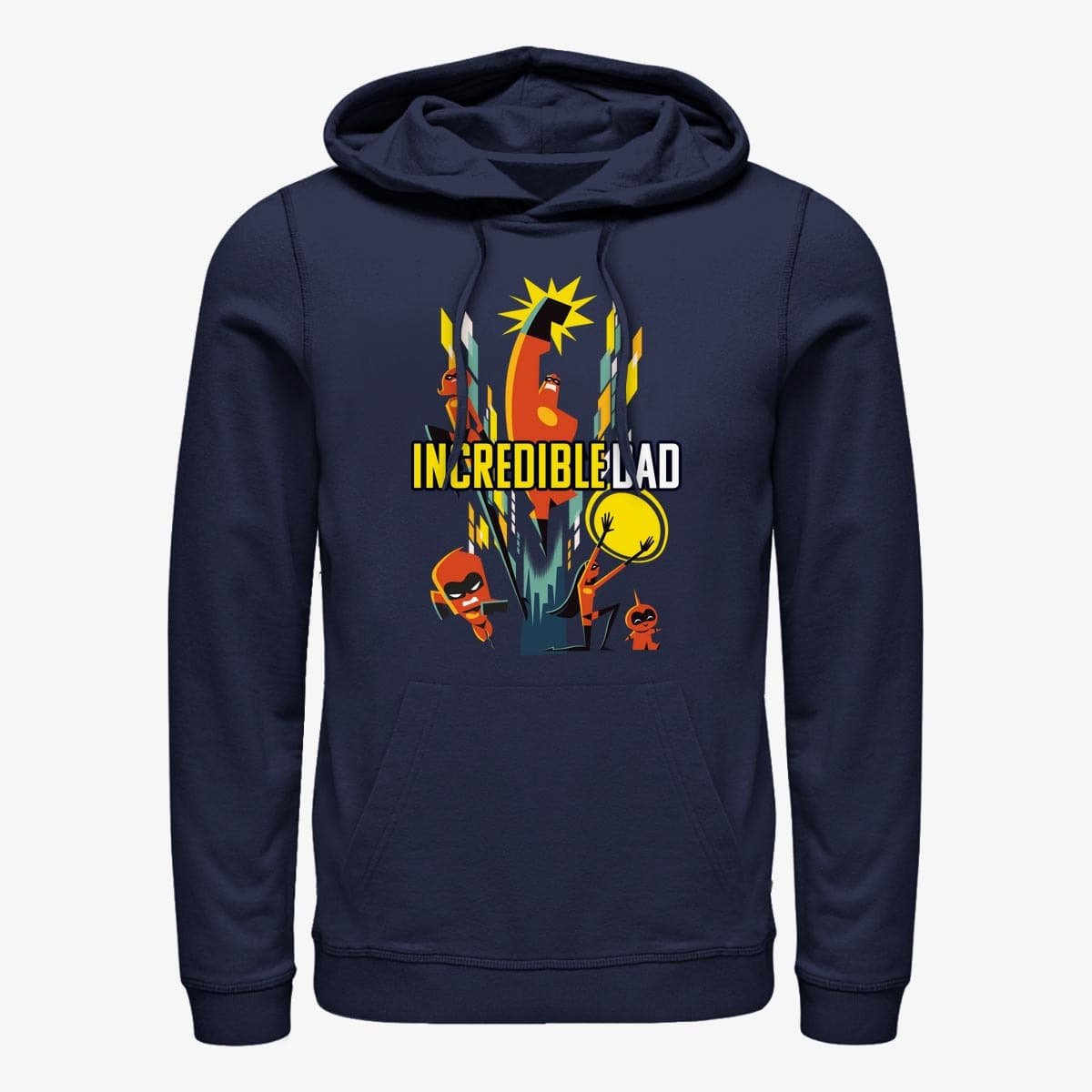 Толстовки та реглани Merch Disney Incredibles 2 - Dad Family Unisex Hoodie Navy Blue