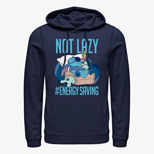 Merch Disney - Lazy Energy Unisex Hoodie Navy Blue