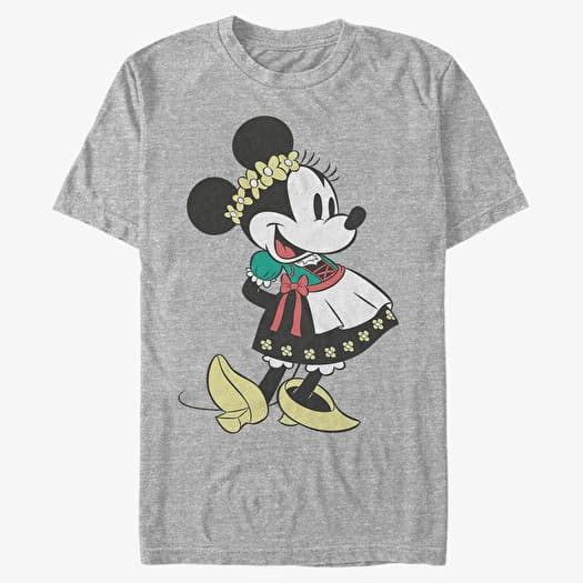 T-shirt Merch Disney Classic Mickey - Dirndl Basics Unisex T-Shirt Heather Grey