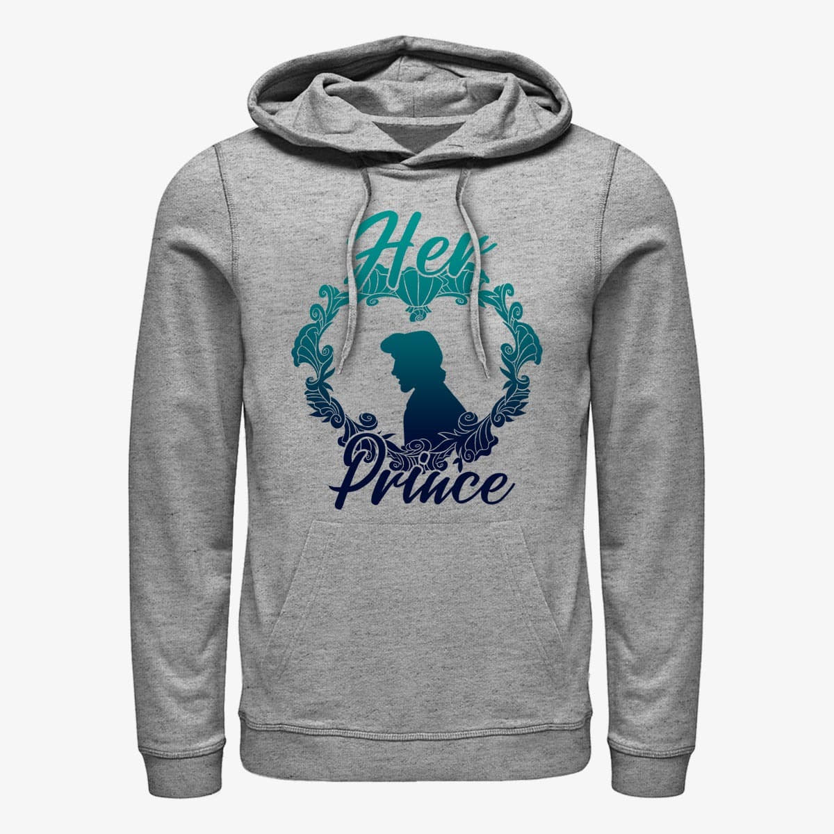 Sweatshirts Merch Disney The Little Mermaid Her Prince Unisex Hoodie Heather Grey Queens