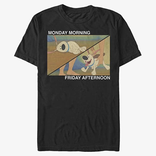 Tričko Merch Disney Mulan - Monday to Friday Unisex T-Shirt Black