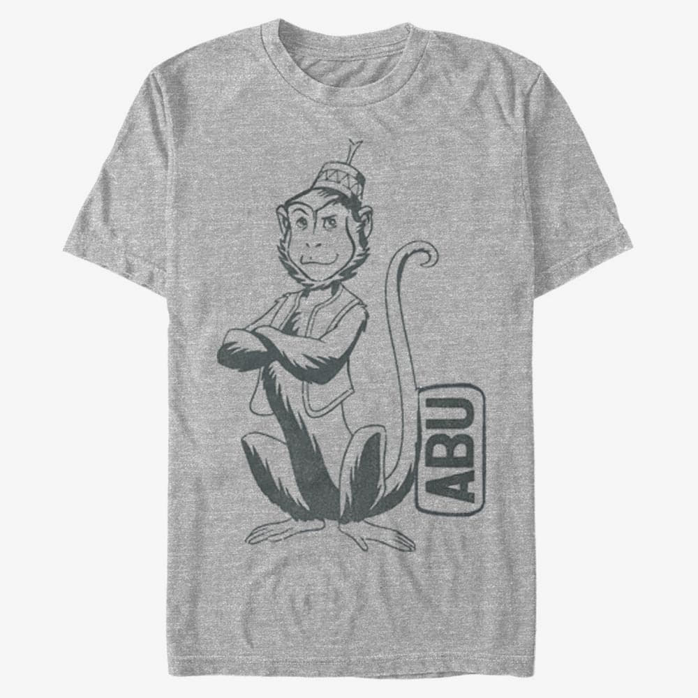 T-shirts Merch Disney Aladdin: Live Action - Abu Side Kick Pocket Unisex T-Shirt Heather Grey