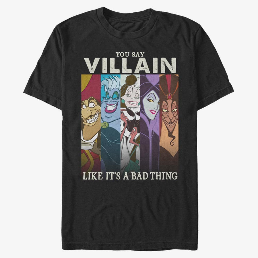 majice kratkih rukava Merch Disney Villains - Villain Like Bad Unisex T-Shirt Black