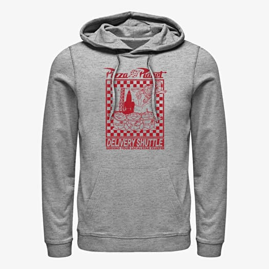 Sweatshirt Merch Disney Toy Story 1-3 - Pizza Planet Delivery Unisex Hoodie Heather Grey