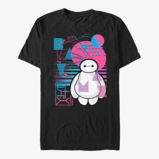 T-shirt Merch Disney Big Hero 6 Movie - Baymax Electric Unisex T-Shirt Black