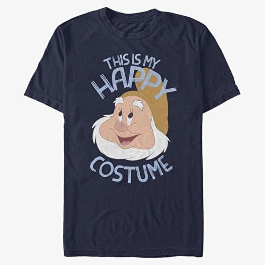 T-paita Merch Disney Snow White - HAPPY COSTUME Unisex T-Shirt Navy Blue