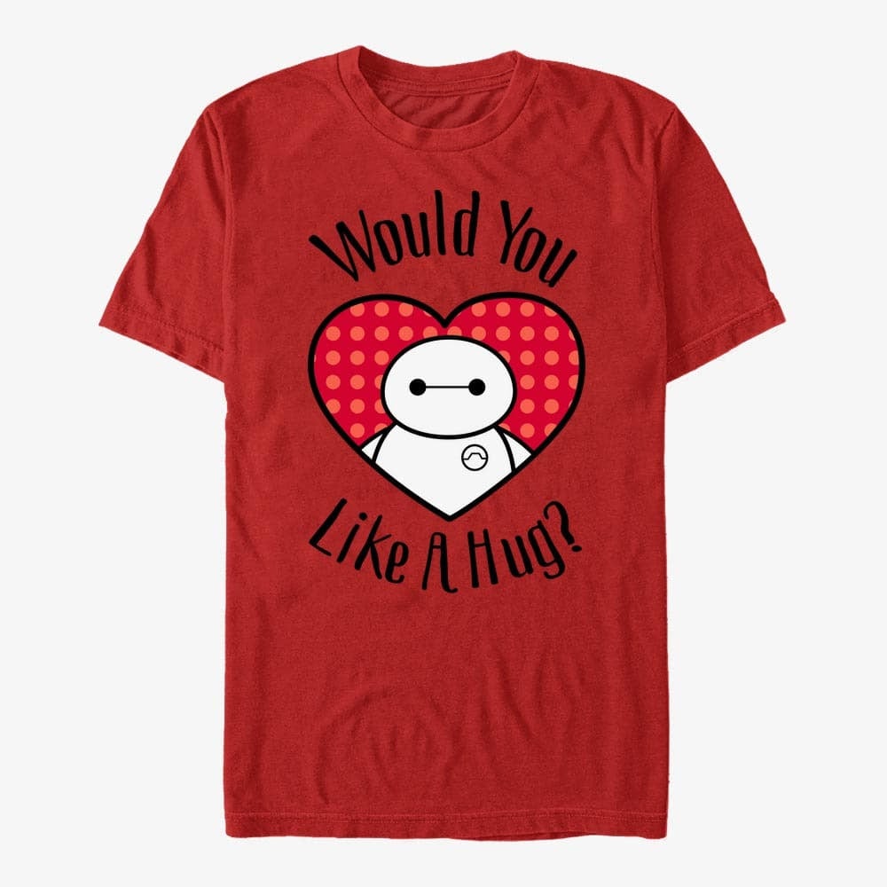 T-shirts Merch Disney Big Hero 6 Movie - Hugs All Around Unisex T-Shirt Red