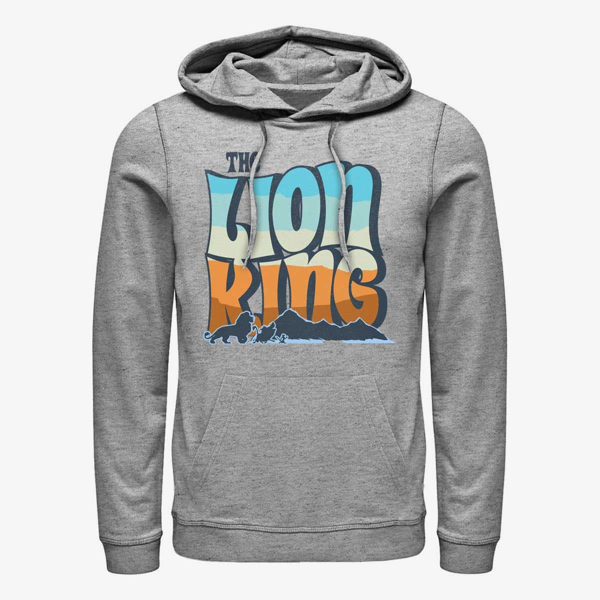 Dukserice Merch Disney The Lion King - Groovy Walks Unisex Hoodie Heather Grey