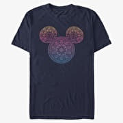 Merch Disney Classic Mickey - Mickey Mandala Fill Unisex T-Shirt Navy Blue